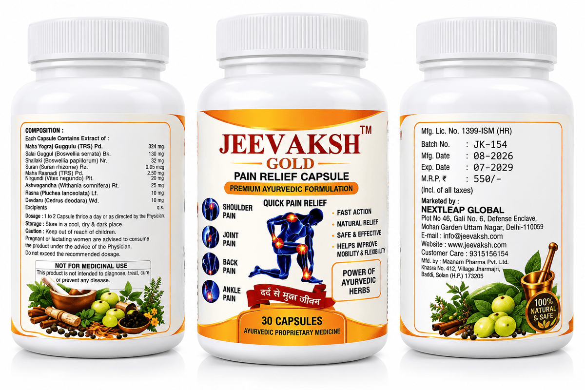 Jeevaksh Gold Pain Relief Capsule - Jeevaksh