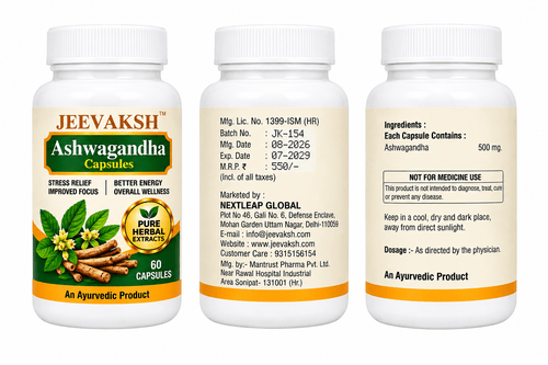 JEEVAKSH Ashwagandha Capsules - Jeevaksh